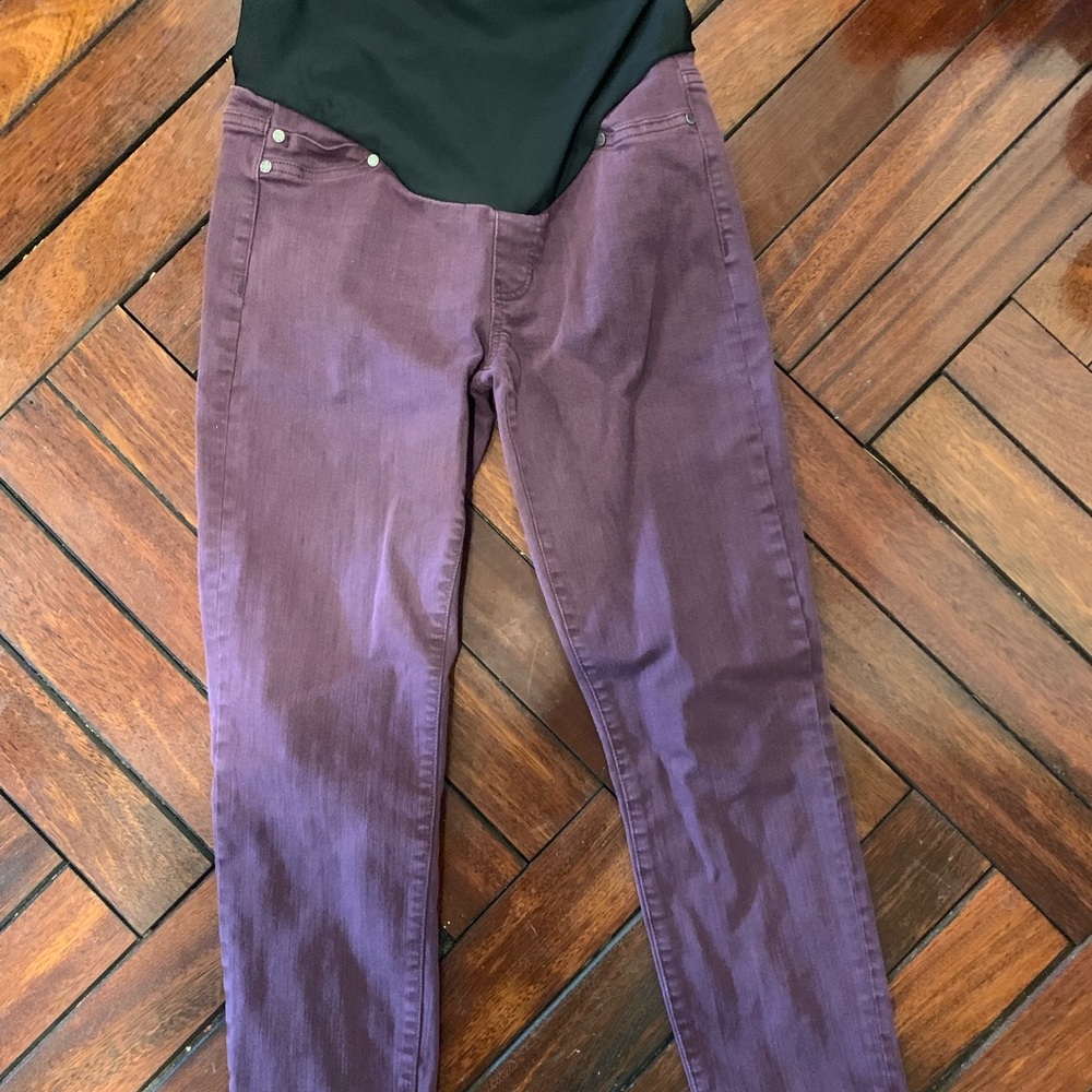 Liverpool maternity denim leggings